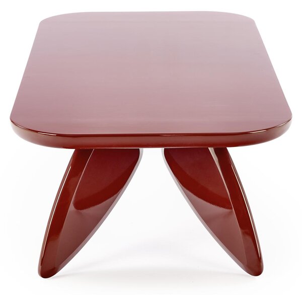 Obdélníkový konferenční stolek Lumis 120 cm - burgund