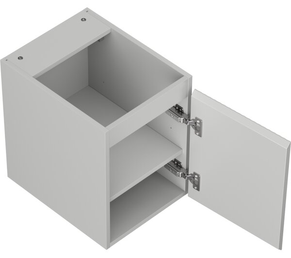 Mexen Rivel, koupelnová skříňka 35 cm, 1 dvířka, s drážkami, šedá matná, 91A21-03547-1-BF62