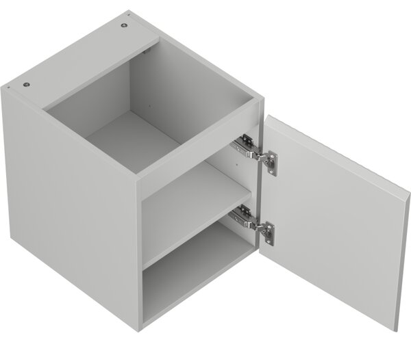 Mexen Rivel, koupelnová skříňka 40 cm, 1 dvířka, s drážkami, šedá matná, 91A21-04047-1-BF62