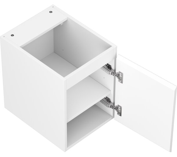 Mexen Rivel, koupelnová skříňka 35 cm, 1 dvířka, s drážkami, bílá matná, 91A21-03547-1-BF01