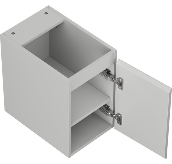 Mexen Rivel, koupelnová skříňka 30 cm, 1 dvířka, s drážkami, šedá matná, 91A21-03047-1-BF62