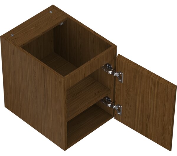 Mexen Rivel, koupelnová skříňka 35 cm, 1 dvířka, drážkovaná, ořech, 91A21-03547-1-BF86