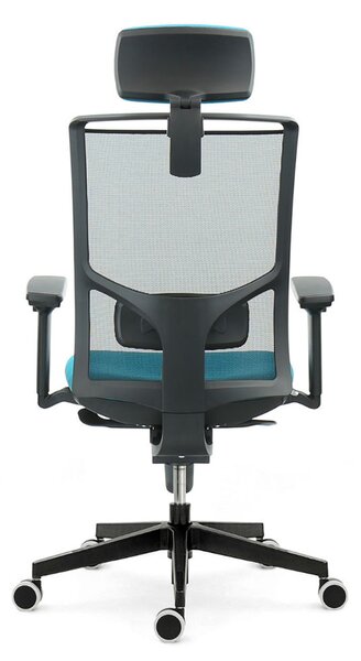 MULTISED kancelářská židle Friemd BZJ 397 nosnost 150 kg, Mechanika: Synchronní, Hlavová opěrka: Ano, Bederní opěrka: Ano, Područky: 3D PU, Kříž: Plastový černý, kolečka