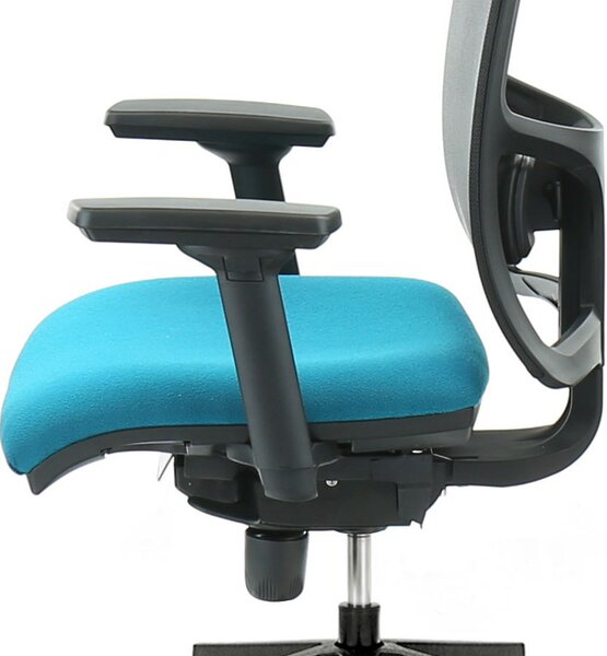 MULTISED kancelářská židle Friemd BZJ 397 nosnost 150 kg, Mechanika: Synchronní, Hlavová opěrka: Ano, Bederní opěrka: Ano, Područky: 3D PU, Kříž: Plastový černý, kolečka