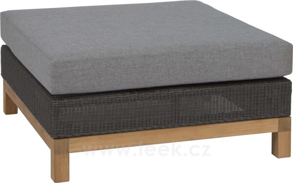 Stern Korpus pro jídelní/lounge nízký/jídelní konferenční stolek a podnožku Fontana, Stern, 87x87 cm, umělý ratan hnědý (cinnamon)
