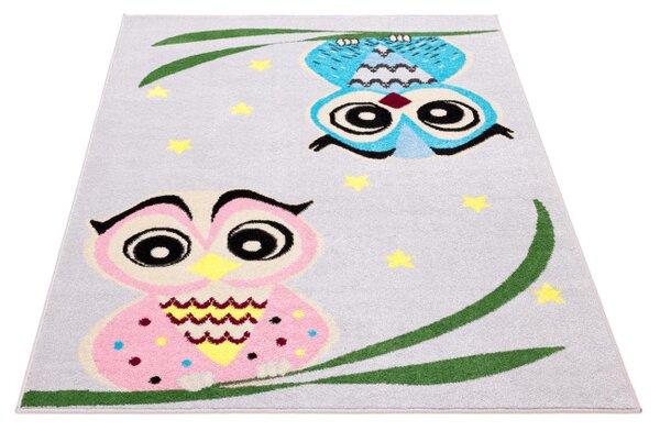 Koberec Agnella Funky Top Owl šedý