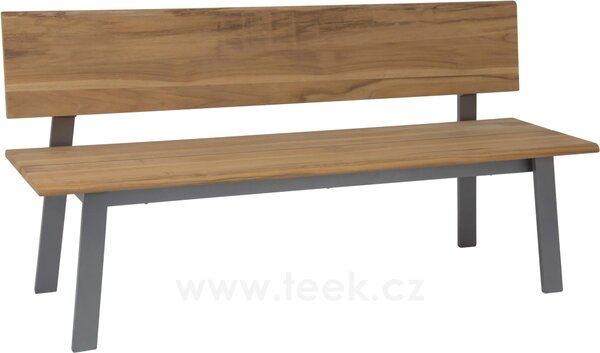 Stern Lavice Sam, Stern, 160x55x81 cm, rám lakovaný hliník šedočerný (anthracite), teak