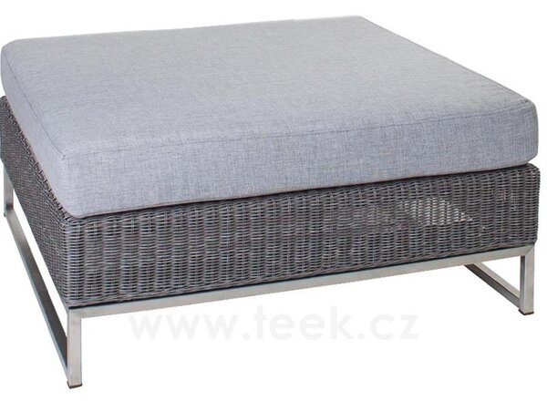 Stern Korpus pro jídelní/lounge nízký/jídelní konferenční stolek a podnožku Fontana, Stern, 87x87 cm, umělý ratan hnědý (cinnamon)