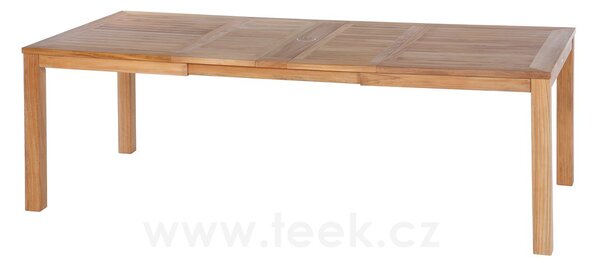 Barlow Tyrie Teakový rozkládací jídelní stůl Linear, Barlow Tyrie, obdélníkový 155-232x109x76 cm