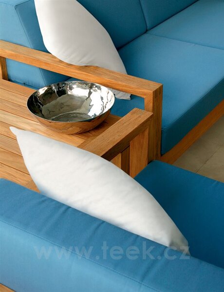Barlow Tyrie Teaková 2-místná pohovka Linear, Barlow Tyrie, 181x89x74 cm, rám teak, venkovní látka Sunbrella Standard barva dle vzorníku