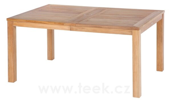 Barlow Tyrie Teakový rozkládací jídelní stůl Linear, Barlow Tyrie, obdélníkový 155-232x109x76 cm