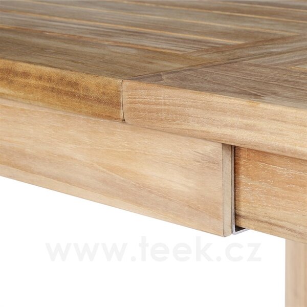Barlow Tyrie Teakový rozkládací jídelní stůl Linear, Barlow Tyrie, obdélníkový 155-232x109x76 cm