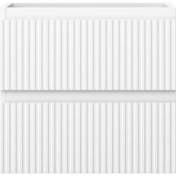 Mexen Rivel, koupelnová skříňka 50 cm, 2 zásuvky, drážkovaná, bílá matná, 91A20-05047-2-BFF01