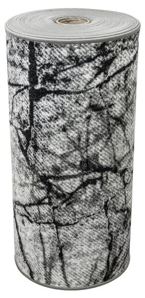 Kobercový ráj Běhoun pogumovaný Grain 19 Mramor šedý Šíře: 67 cm
