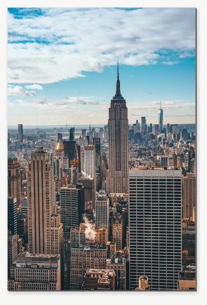 Panorama New Yorku s Empire State Building – Jednodílný obraz, 40 × 60 cm