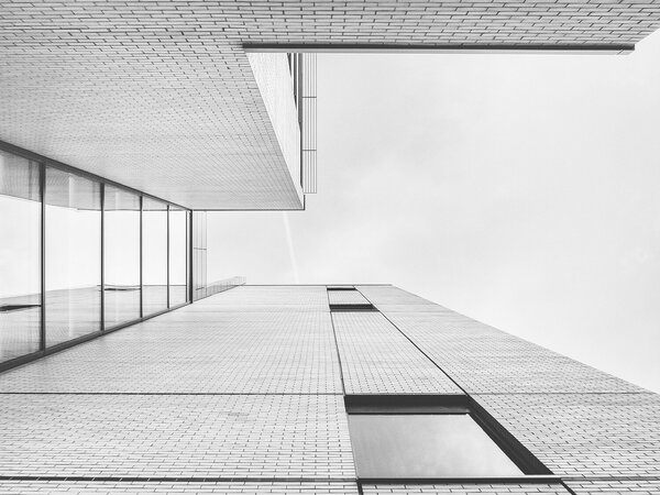 Geometrie moderní architektury – Jednodílný obraz, 40 × 30 cm