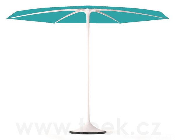 Royal Botania Slunečník Palma, Royal Botania, kulatý 300 cm, rám hliník white, venkovní látka white kat. A, stojan není součástí