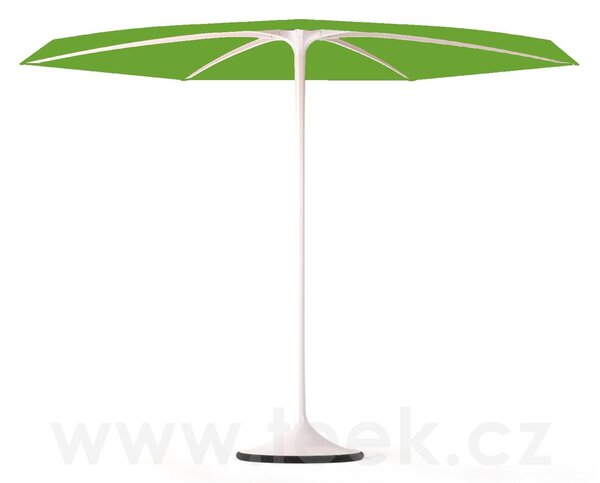 Royal Botania Slunečník Palma, Royal Botania, kulatý 300 cm, rám hliník white, venkovní látka white kat. A, stojan není součástí