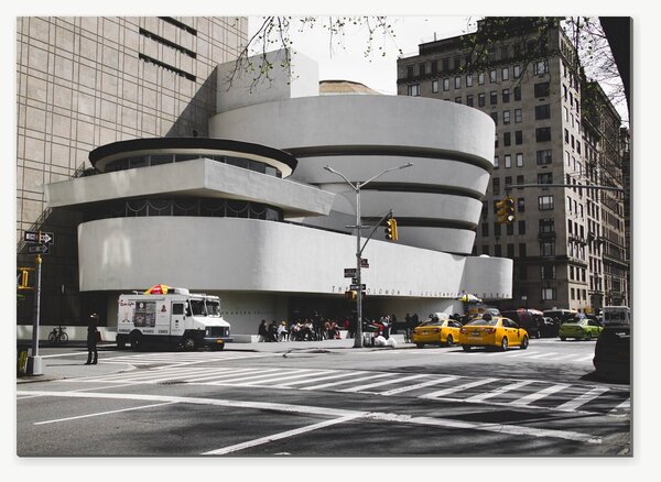 Guggenheimovo muzeum v New Yorku – Jednodílný obraz, 70 × 50 cm
