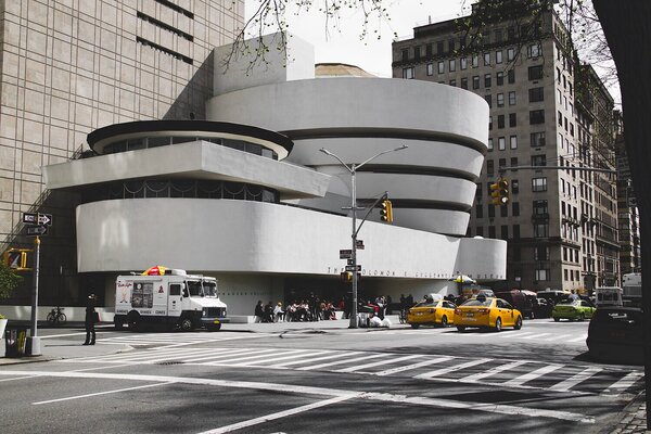 Guggenheimovo muzeum v New Yorku – Jednodílný obraz, 60 × 40 cm