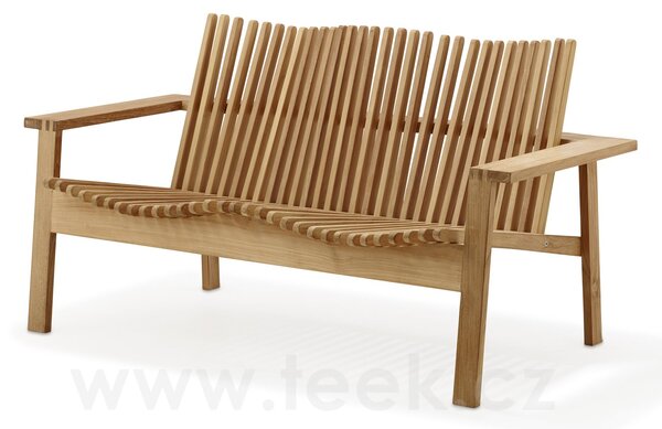 Cane-line Teaková 2-místná stohovatelné lavice/pohovka Amaze, Cane-line, 145x82x77 cm