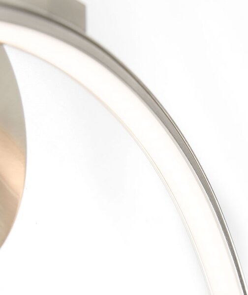 Moderní nástěnná lampa ocel včetně LED s dotykovým stmívačem - Arch