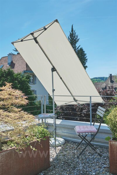 Suncomfort Slunečník / sluneční clona Flex Roof, Suncomfort, 210x150 cm, barva šedobéžová
