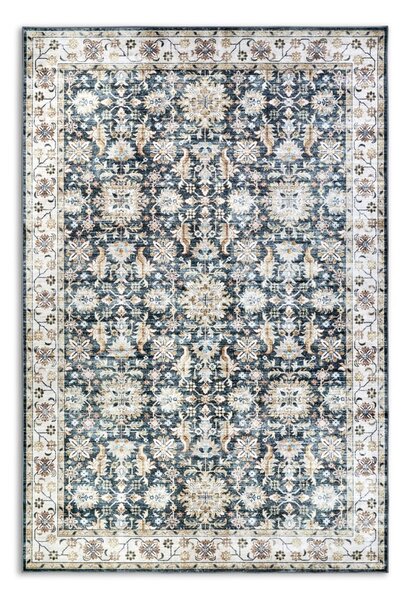 Modrý koberec 80x150 cm Saveh Blue Cream – Elle Decoration