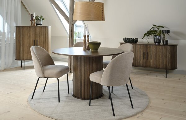 Unique Furniture Sametová jídelní židle Creston