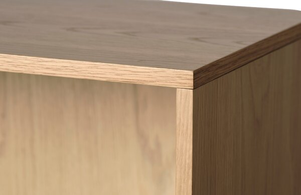 Unique Furniture Dubová knihovna Ponza 140 x 90 cm