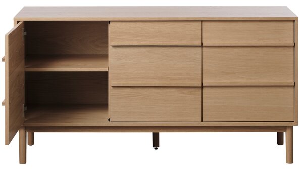 -25 % Dny MOMENTI– Unique Furniture Dubová komoda Ponza 140 x 43 cm
