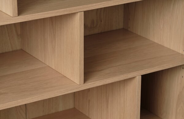 Unique Furniture Dubová knihovna Ponza 140 x 90 cm