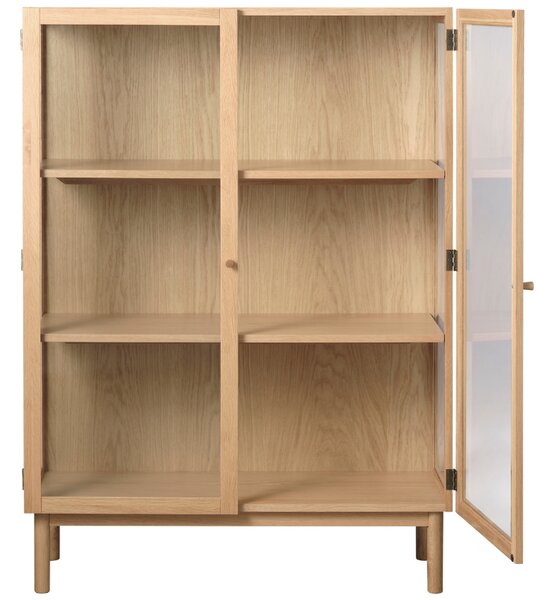 Unique Furniture Dubová vitrína Elba 140 x 100 cm