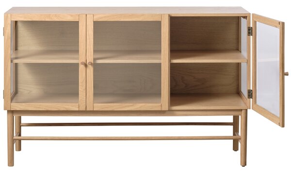 Unique Furniture Dubová vitrína Elba 88 x 140 cm