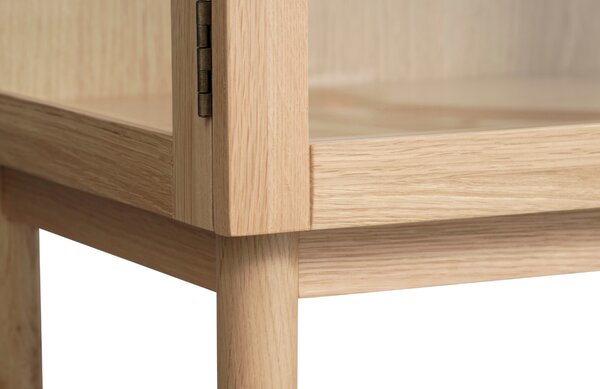 Unique Furniture Dubová vitrína Elba 88 x 140 cm