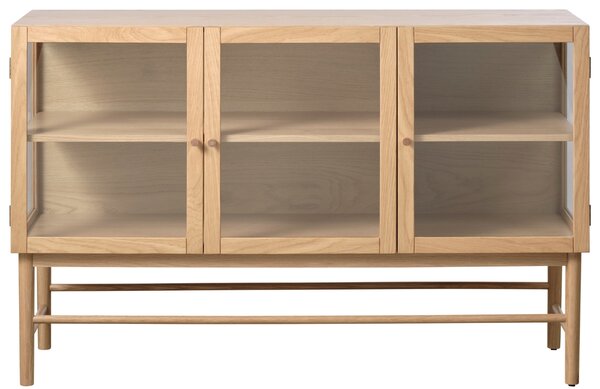 Unique Furniture Dubová vitrína Elba 88 x 140 cm