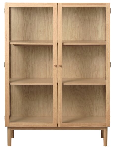 Unique Furniture Dubová vitrína Elba 140 x 100 cm