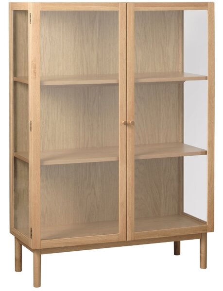 Unique Furniture Dubová vitrína Elba 140 x 100 cm