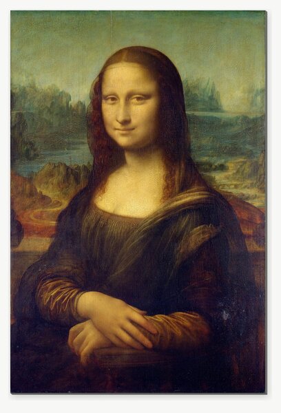 Mona Lisa – portrét ženy v renesanční krajině – Jednodílný obraz, 40 × 60 cm