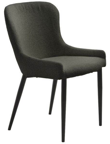 Tmavě šedá čalouněná bouclé jídelní židle Unique Furniture Ontario