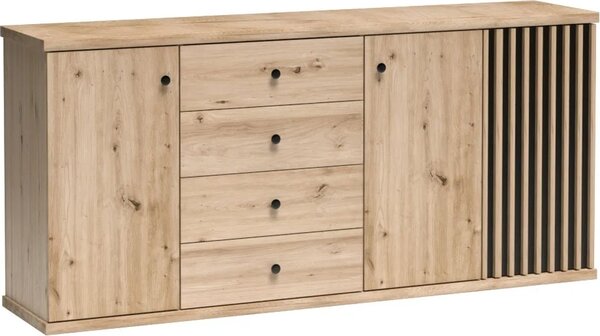 Kondela Tídveová komoda se zásuvkami Koli C-20 - dub artisan / erná