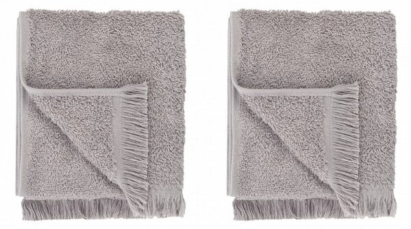 Světle šedé bavlněné ručníky v sadě 2 ks 30x50 cm FRINO – Blomus