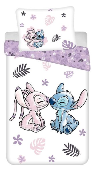Bavlněné dětské povlečení na jednolůžko 140x200 cm Lilo and Stitch – Jerry Fabrics