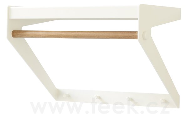 Cane-line Věšák na kabáty Copenhagen, Cane-line, 32x52x34 cm, rám teak a hliník barva lava grey