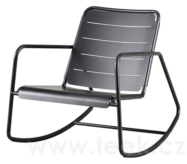 Cane-line Houpací nízké křeslo Copenhagen, Cane-line, 72x88x76 cm, rám hliník barva lava grey