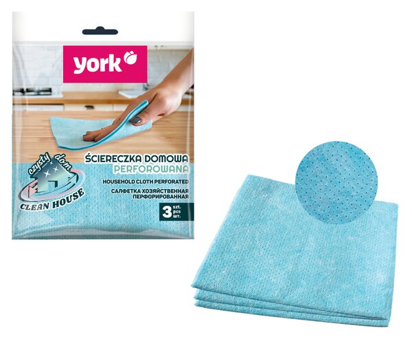 YORK Domácí utěrka perforovaná 3 ks