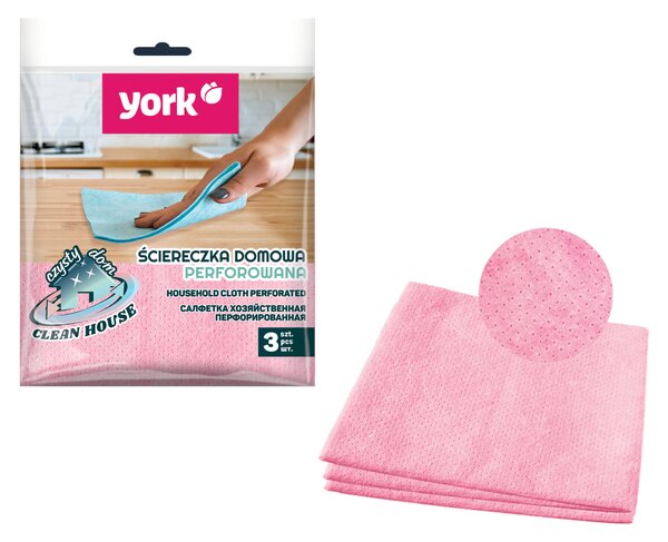 YORK Domácí utěrka perforovaná 3 ks