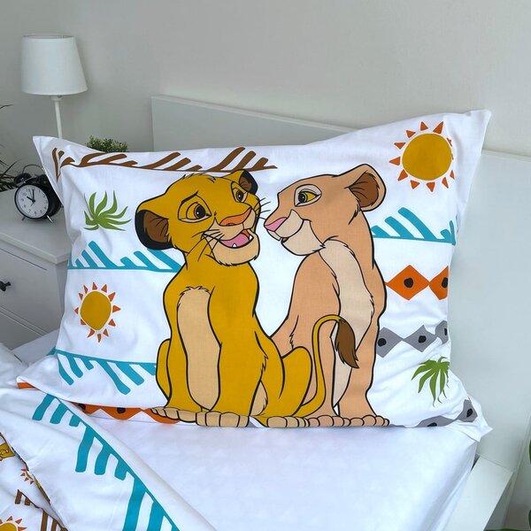 Bavlněné dětské povlečení na jednolůžko 140x200 cm Lion King Africa – Jerry Fabrics