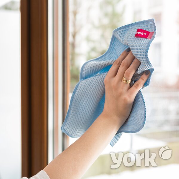 YORK Mikrovláknová utěrka na okna WAFFLE 1 ks