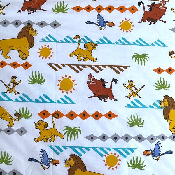 Bavlněné dětské povlečení na jednolůžko 140x200 cm Lion King Africa – Jerry Fabrics